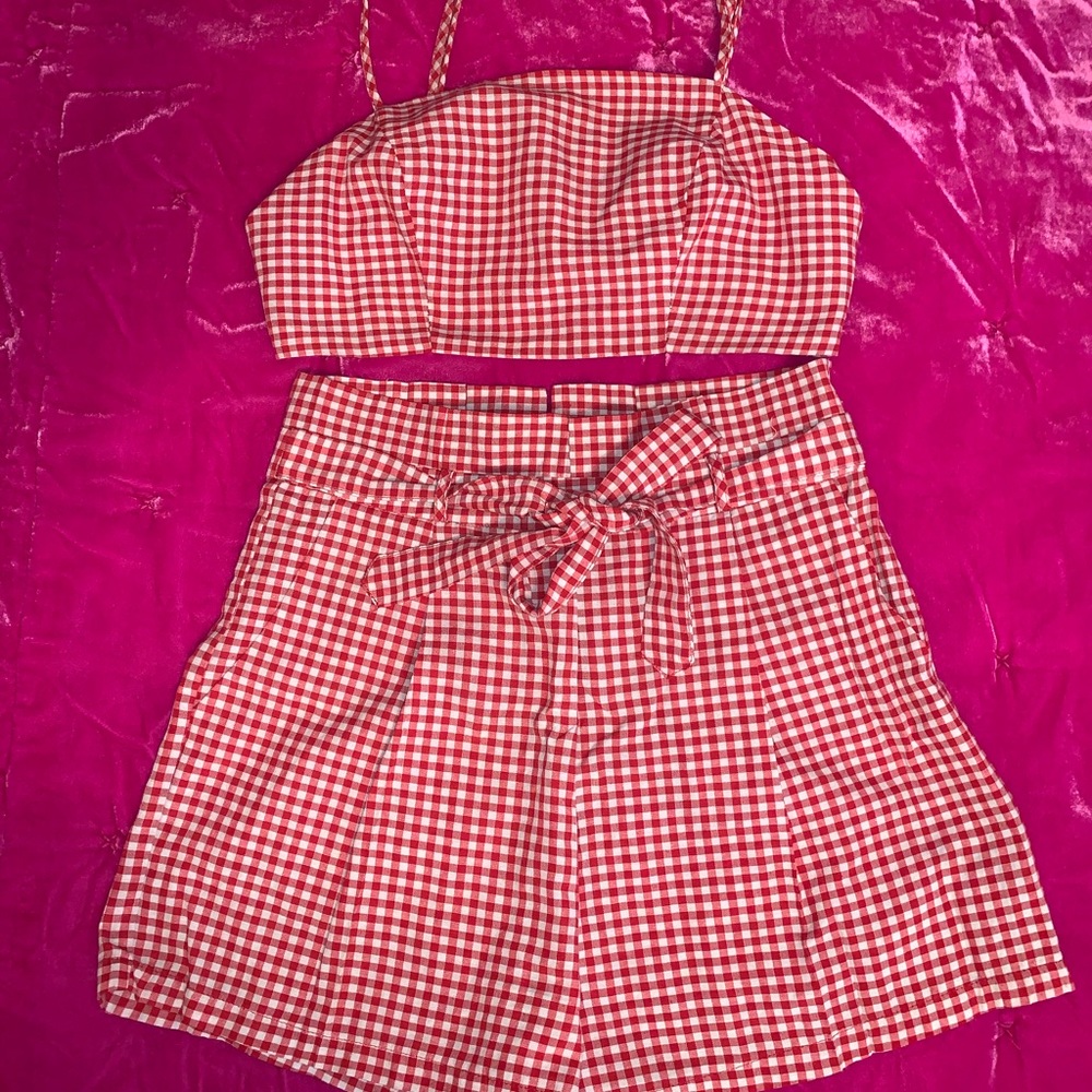 Windsor checkered short set